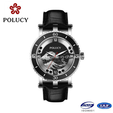 China Factory Genuine Leather Brand Watch Lady Quartz Watches